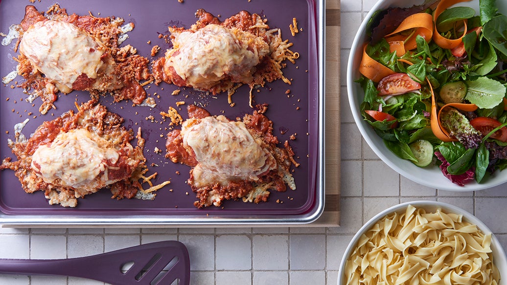Sheet Pan Chicken Parmesan