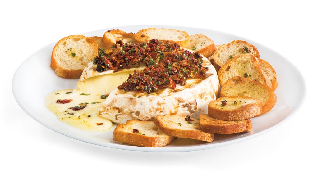 Tomato & Basil Baked Brie