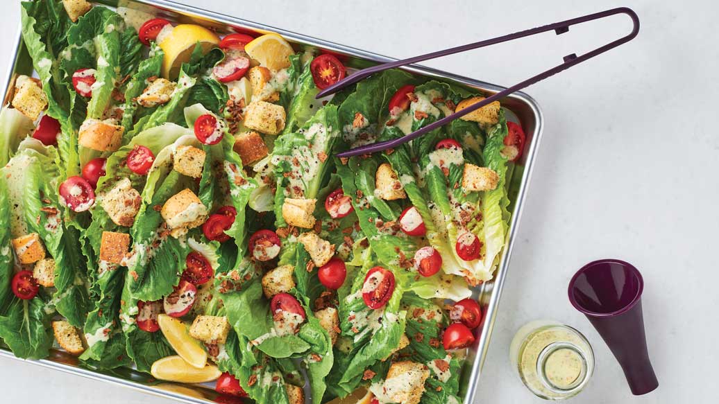 Sheet Pan Caesar Salad