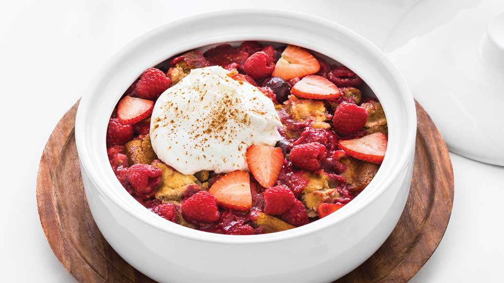 Oh Canada Red Berry Cobbler