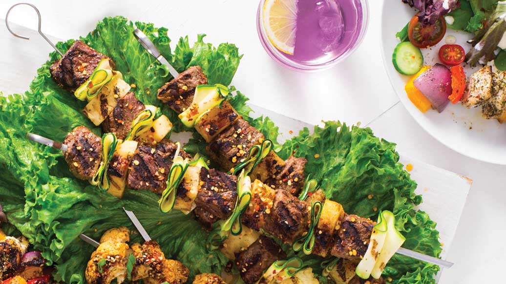Asian Beef & Pineapple Kebabs
