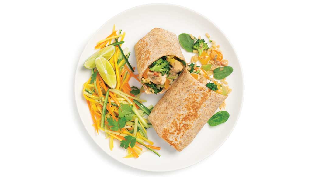 Thai Chicken Burrito