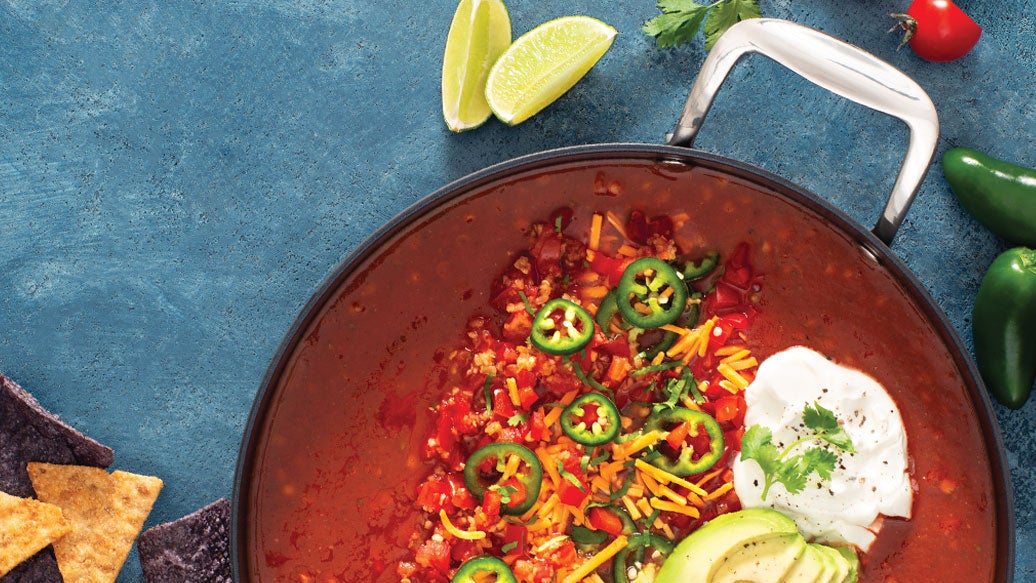 Spicy Lentil Taco Soup