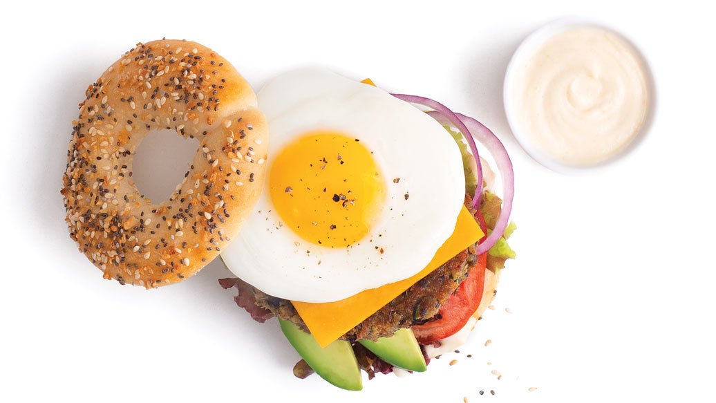 Veggie Burger Breakfast Sammie