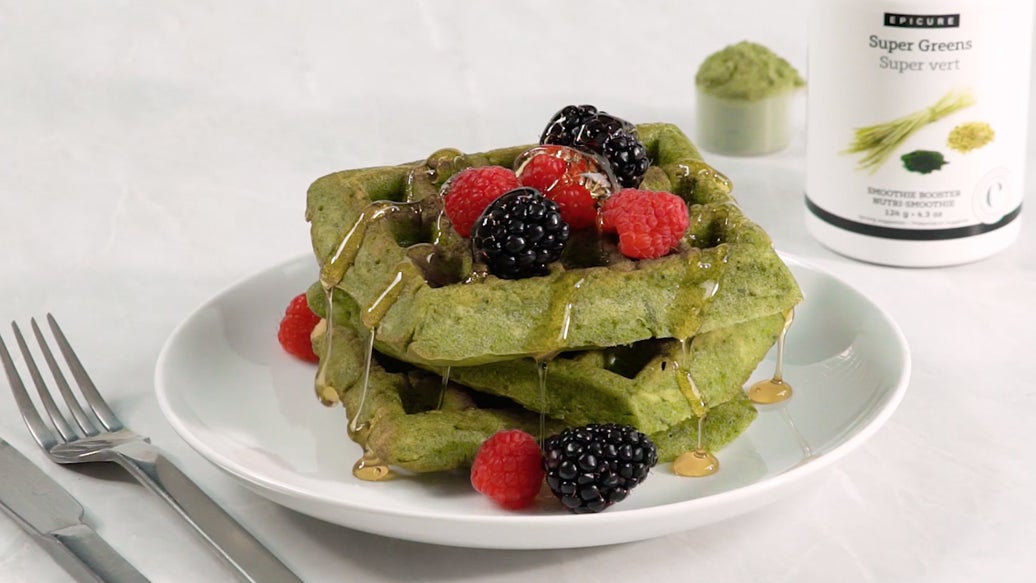 Super Greens Powerhouse Waffles