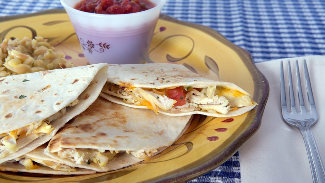 Chicken and Cheese Quesadillas