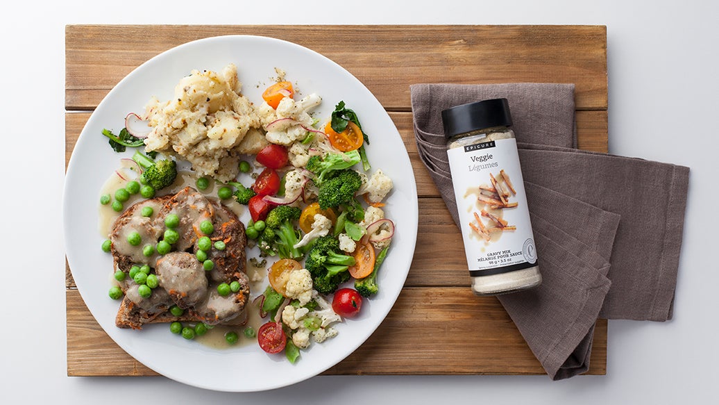 Open-Faced Hamburger Sandwich