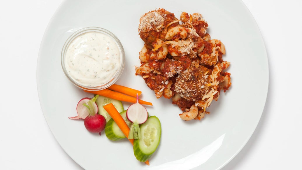 Baked Pasta & Italian Meatballs