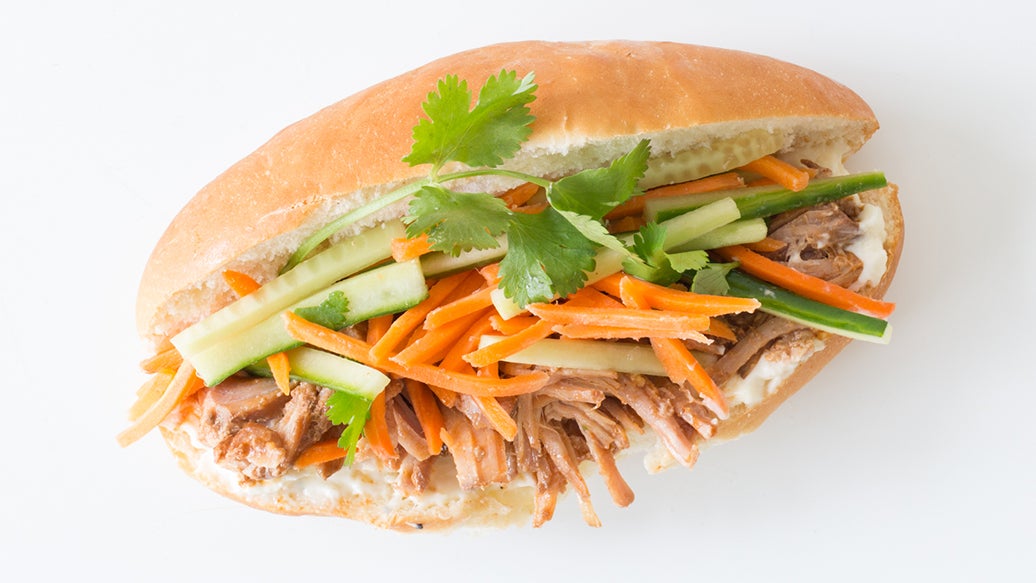 Pulled Pork Banh Mi Sandwich