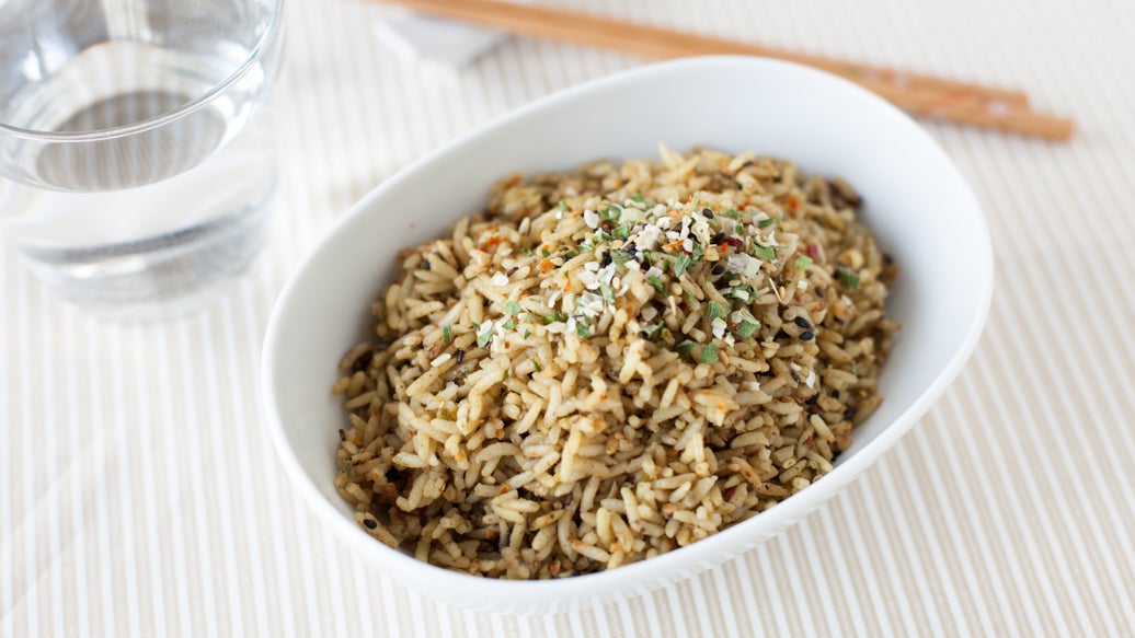 3 Onion Sesame Crunch Rice