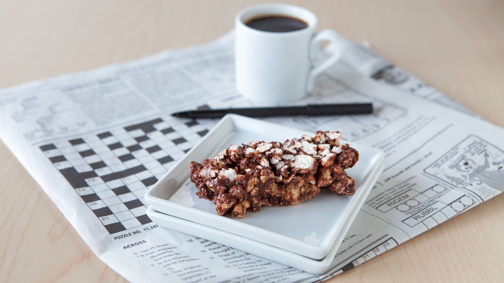 4-Minute Steamer Peanut Butter & Chocolate Popcorn Bars