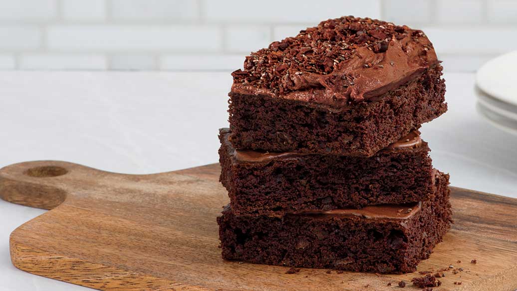 Chocolate Bliss Brownies with Chocolate Fudge Sauce