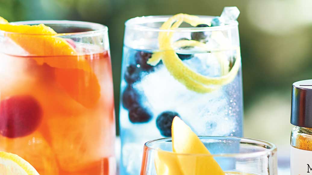 Sparkling Blue Butterfly Iced Tea