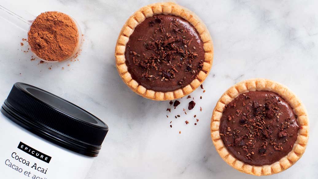 Cocoa Crunch Pudding Tarts