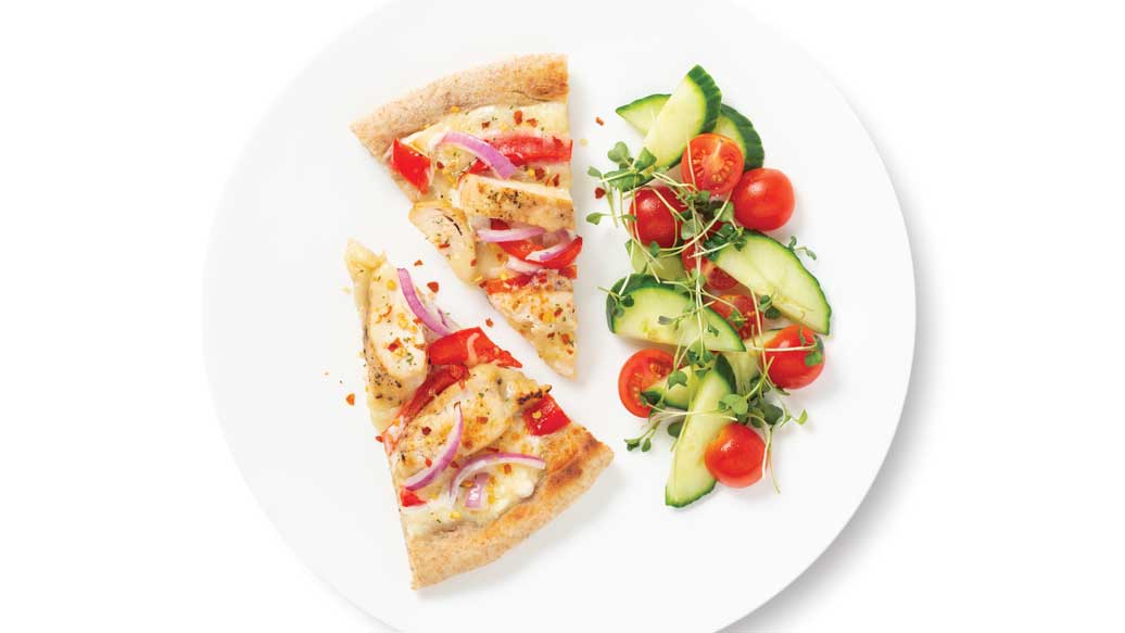 Chicken Alfredo Pizza