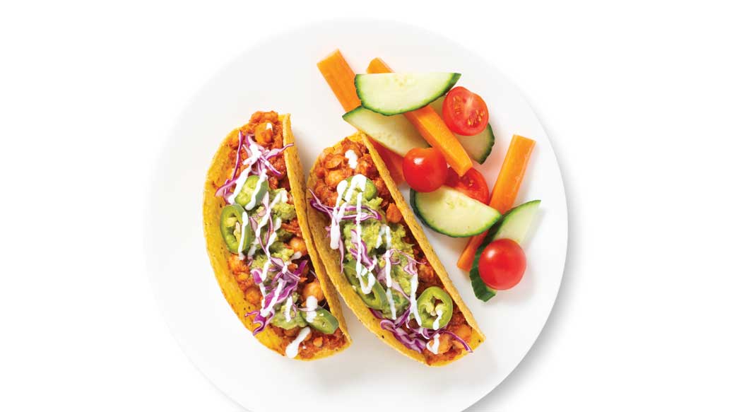 Smashed Chickpea Tacos