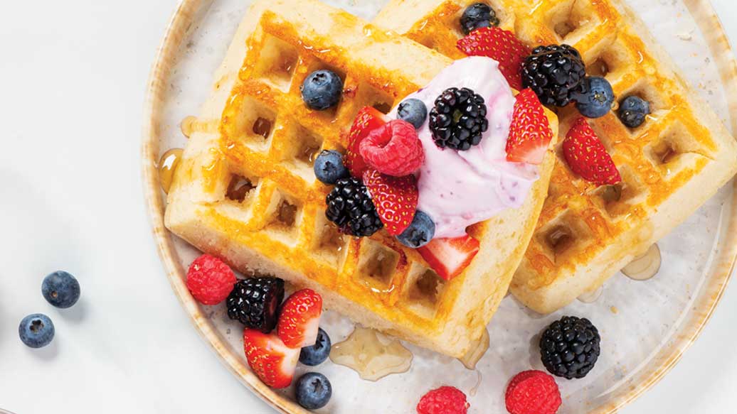 Summer Berry Waffles