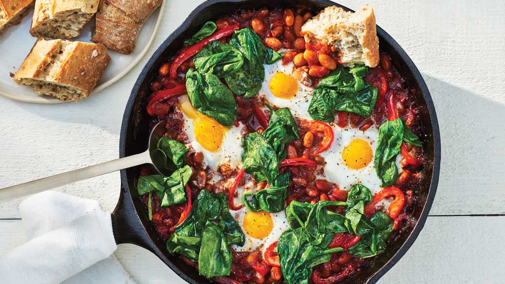 Rancher Style Baked Beans & Eggs