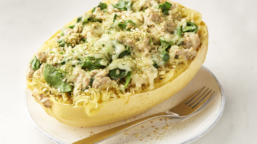 Creamy Chicken Stuffed Squash