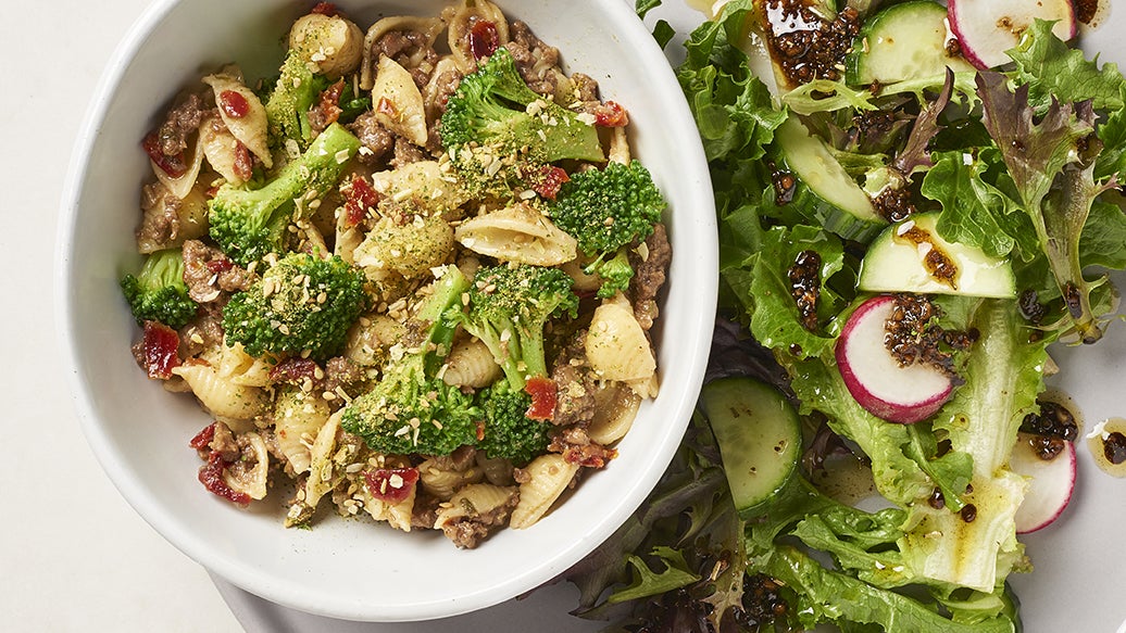 Steamer Beef & Broccoli Pasta