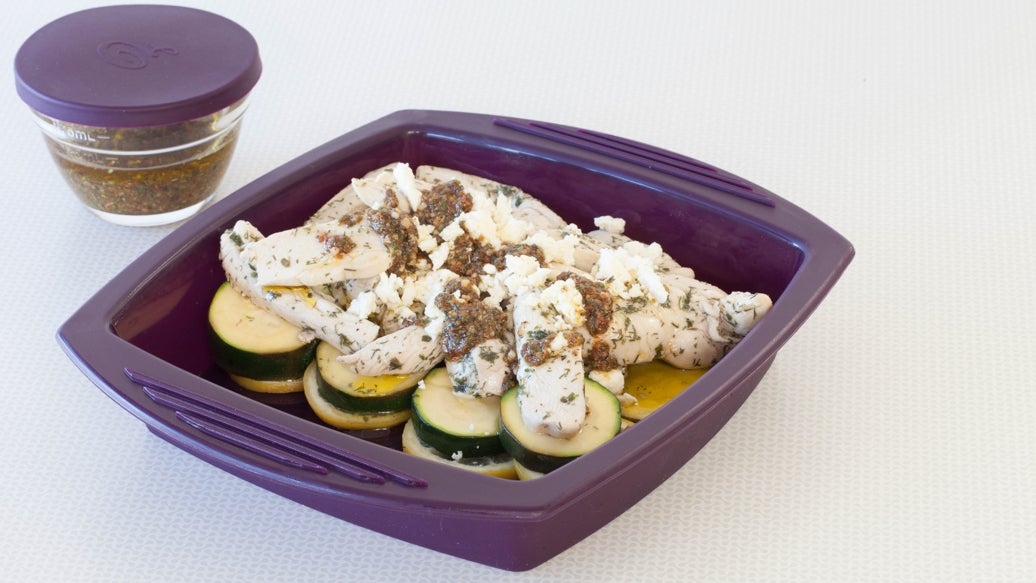 10-minute Lemony Chicken and Zucchini