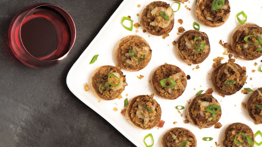 Artichoke-Stuffed Mushroom Caps