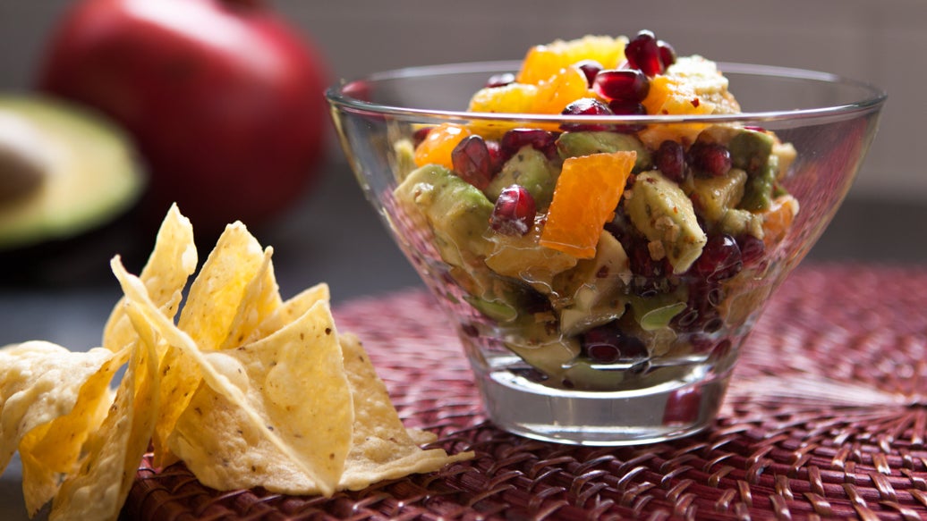 Avocado, Orange and Pomegranate Salsa 