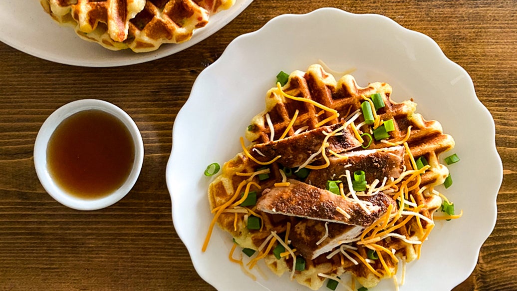 Bacon & Cheddar Waffles 