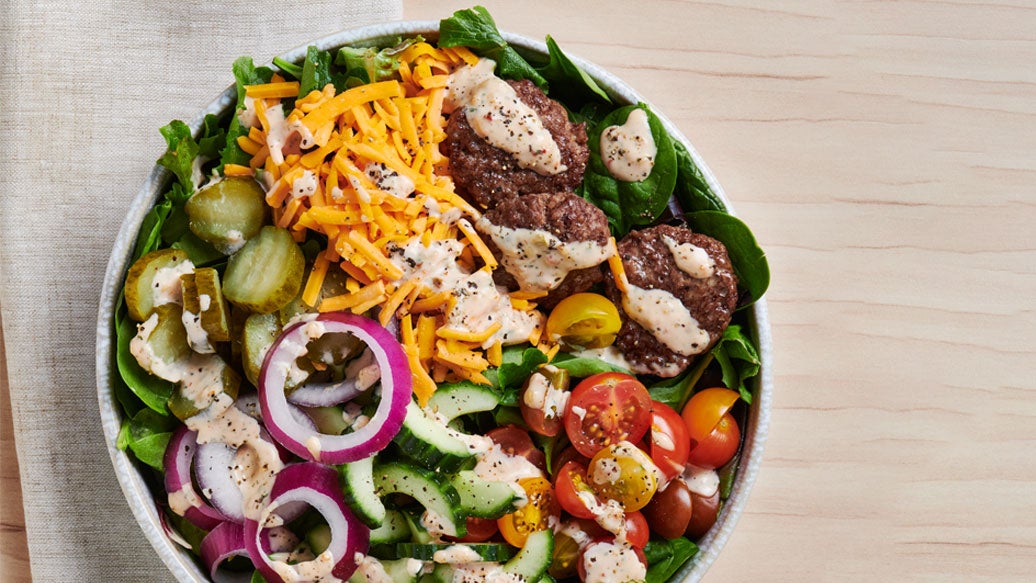 Burger Bites Power Bowl