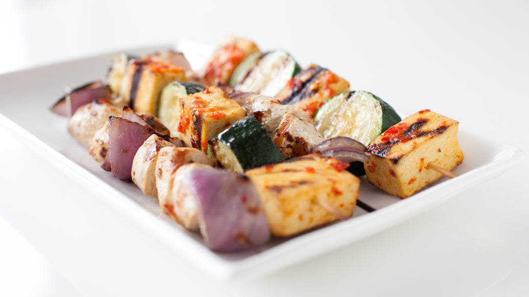 Cinco Pepper Chicken Kebabs