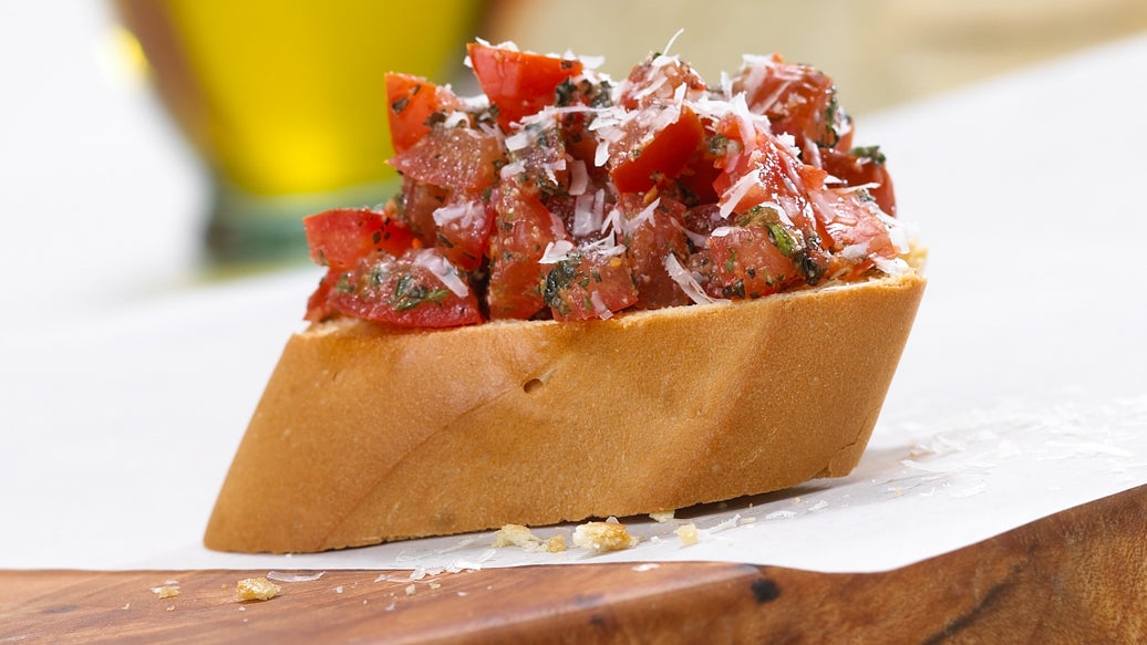 Classic Bruschetta with Pesto