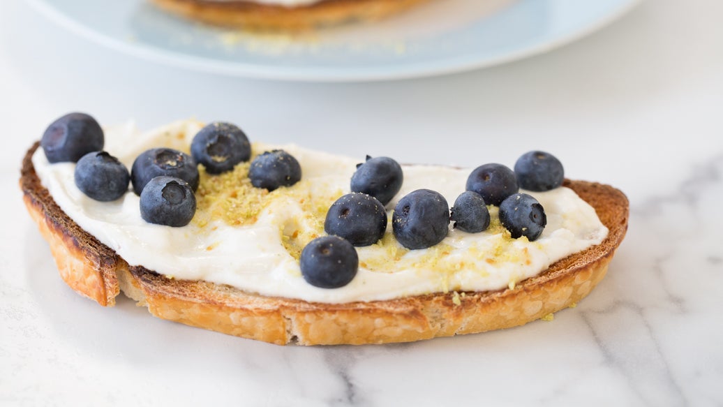Sweet Blueberry Tartine