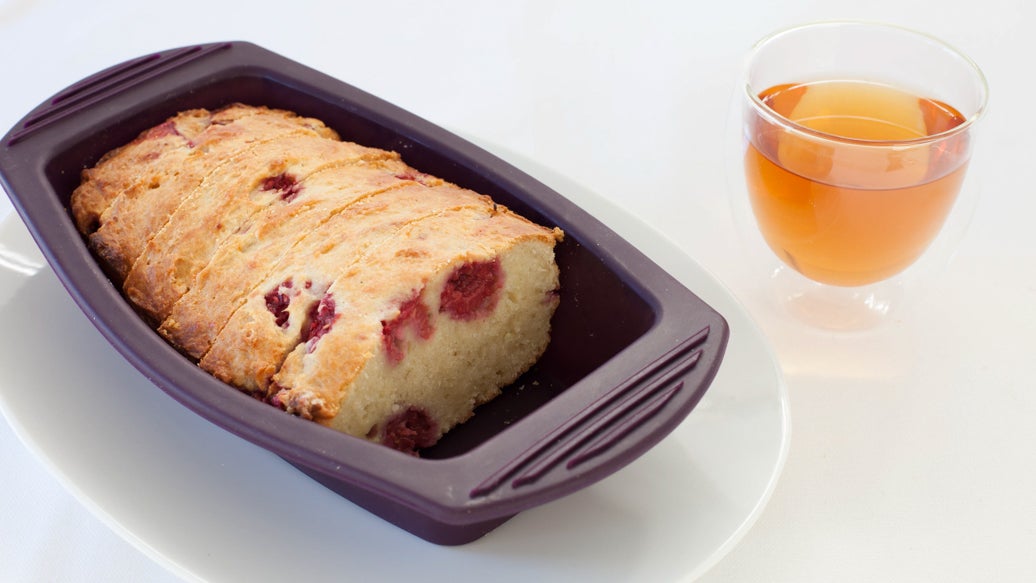 Yogurt Cake with Raspberries