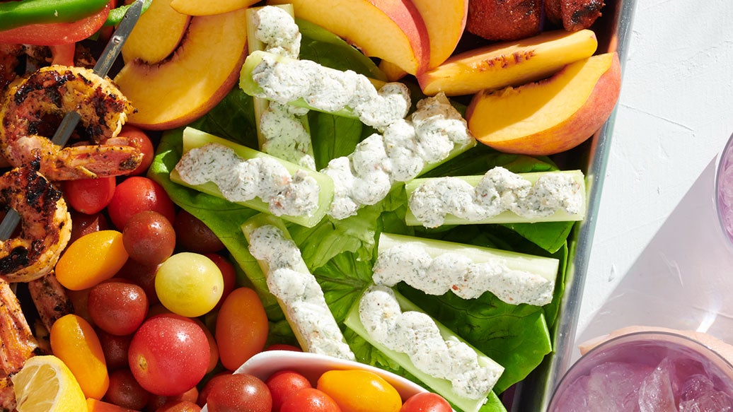 ECD Whipped Goat Cheese Celery Bites