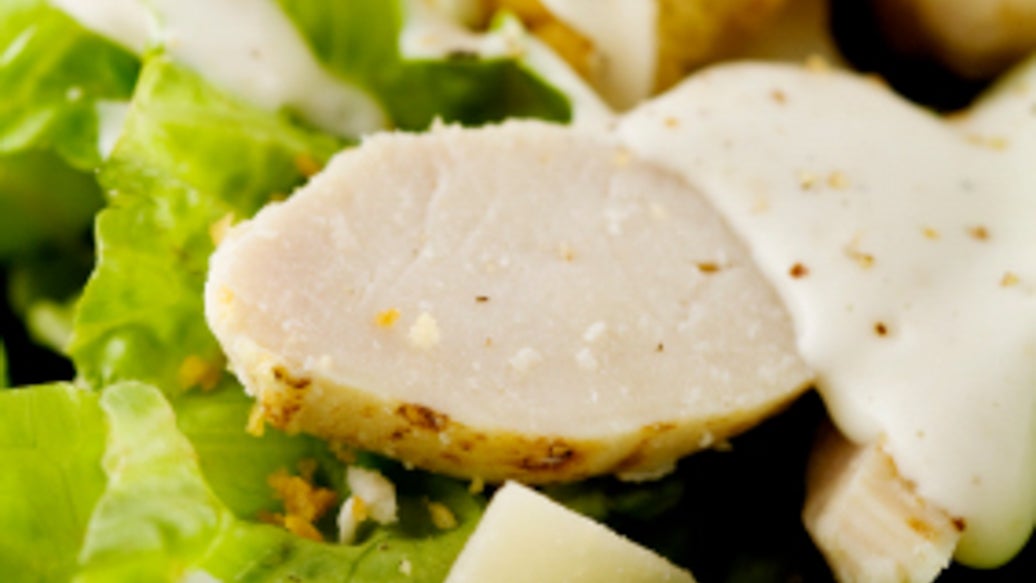 Grilled Chicken Curry Caesar Salad