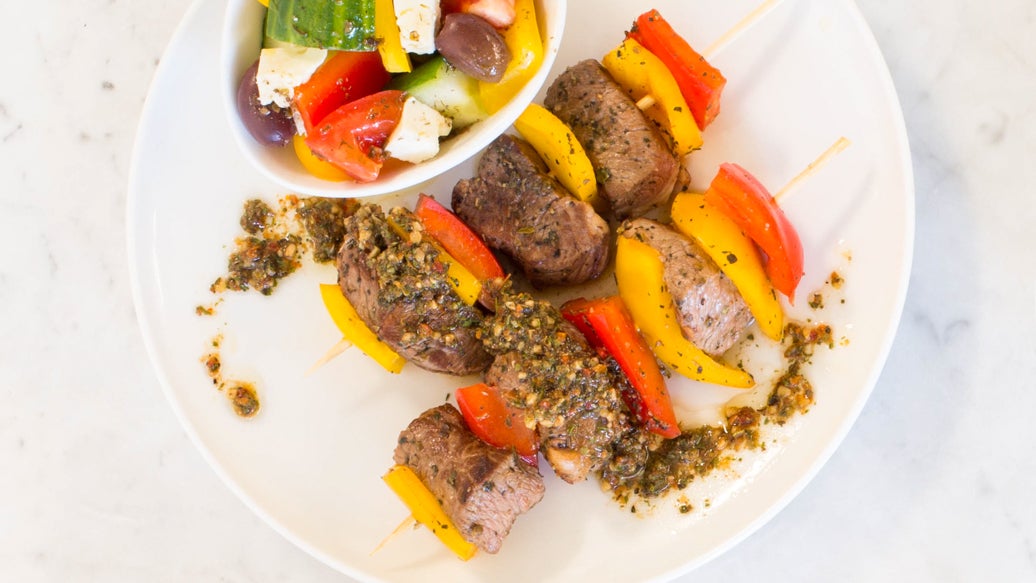 Lamb Souvlaki Skewers