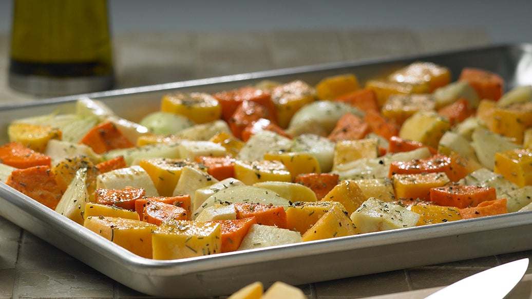 Maple Roasted Root Vegetables