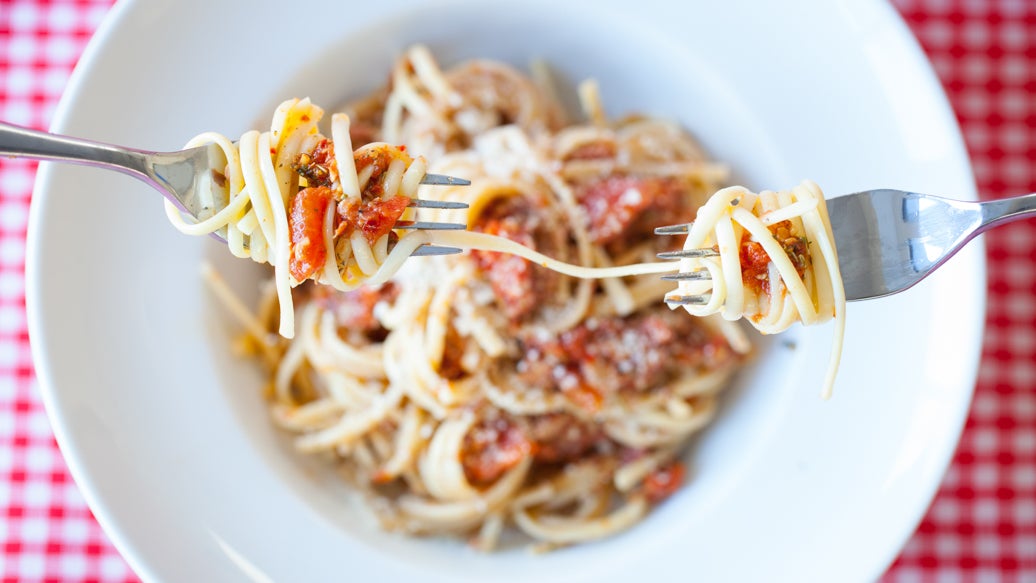 Pesto Linguine for Valentine's