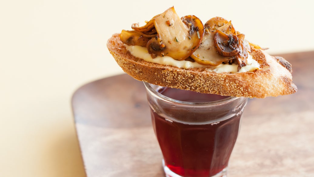 Mushroom Aioli Tostadas