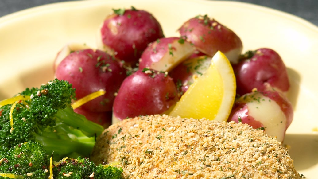 New Potatoes Tossed with Herb & Garlic Butter