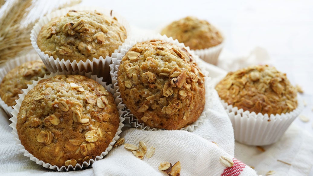 Oatmeal, Cranberry and Coconut Muffins