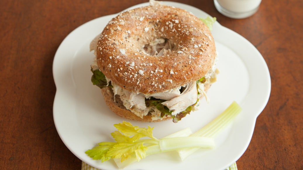 Onion & Bacon Cheese Ball Chicken Sandwich