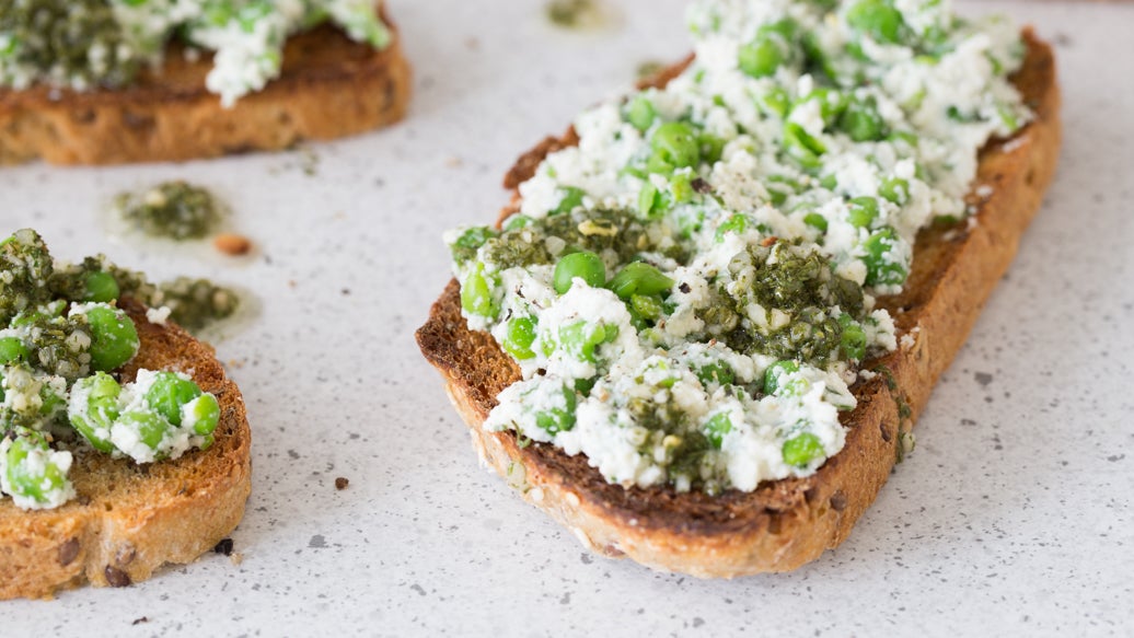 Pea & Ricotta Tartine