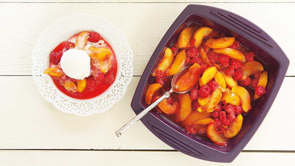 Peach & Raspberry Compote