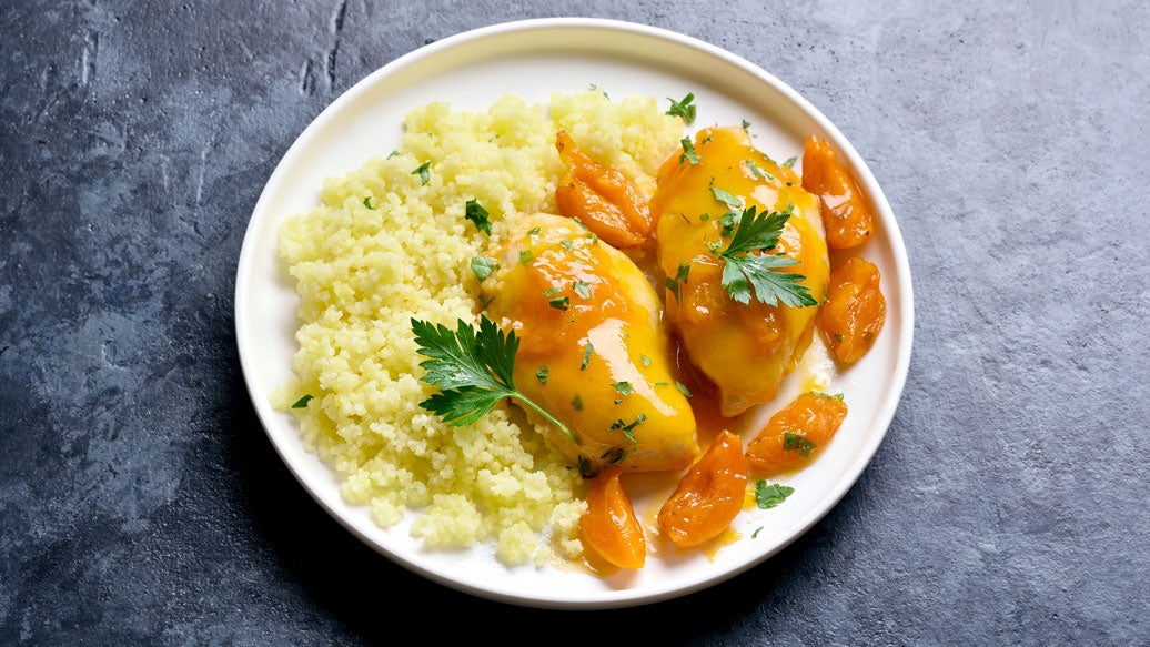 Peach and Ginger Chicken with Couscous