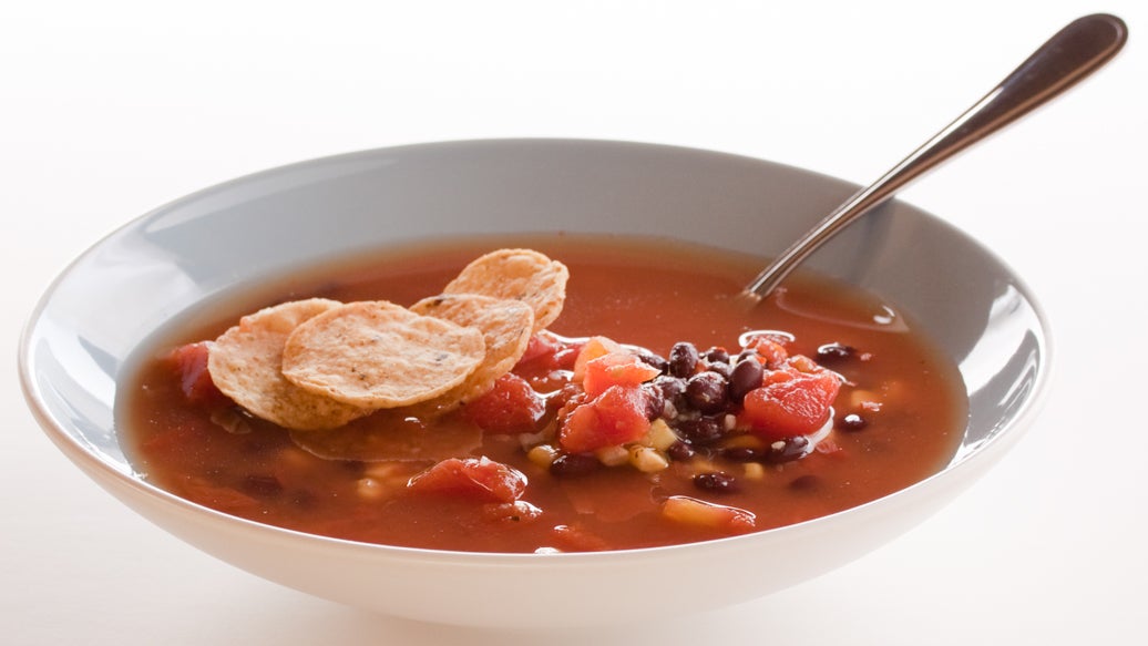 Quick & Easy Tortilla and Zucchini Soup