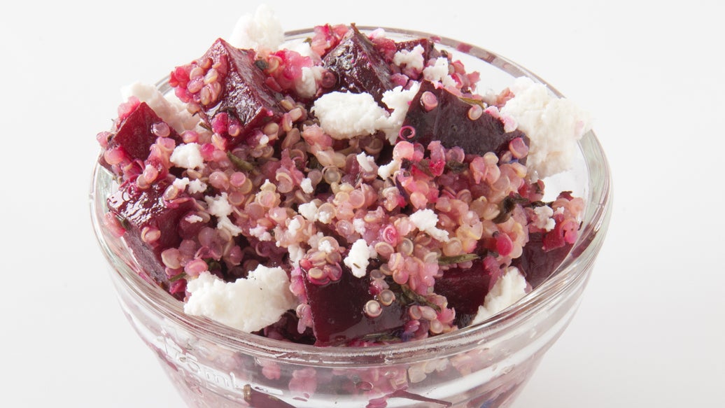 Raspberry, Beet, Feta & Quinoa Salad
