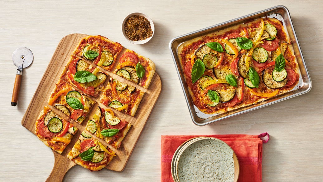 Ratatouille Sheet Pan Pizza 
