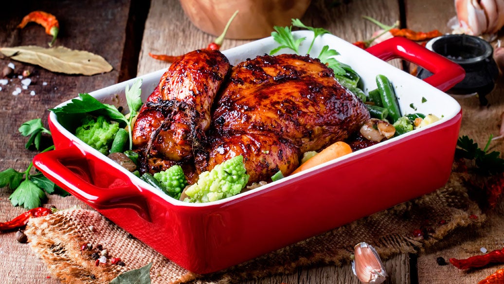 Red Pepper Jelly Glazed Chicken