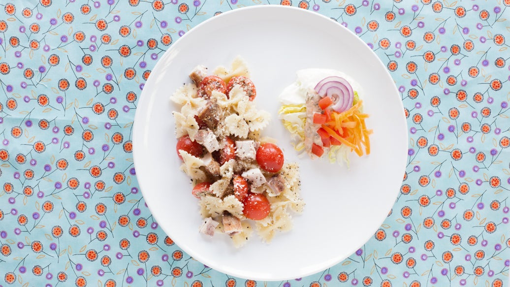 Rosemary Garlic Chicken Bow Ties